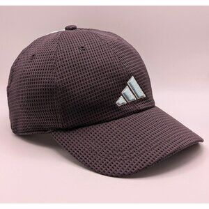 Adidas Hat Climacool Flex Fitted Hat Gray Blue Cap Stretch Vintage Unisex Y2K